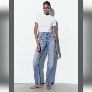 Zara Straight fit high-rise jeans regular length 2